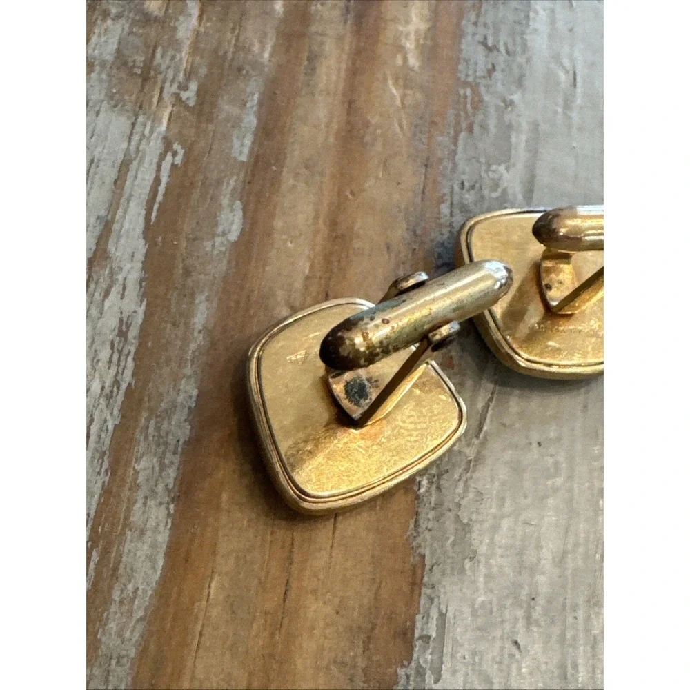 VINTAGE CORRECT QUALITY CUFF LINKS & TIE‎ PIN 1/20 14KT GOLD FILLED